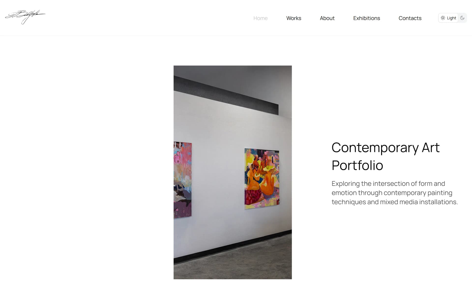 ARTIST WEBSITE Request Creation